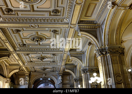 Foyer-Decke der Wiener Oper, Wien, Österreich, Europa Stockfoto