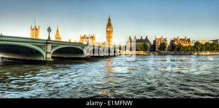 Panorama-Aufnahme von Big Ben Stockfoto