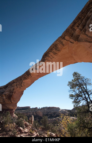 USA, Utah, Natural Bridges National Monument, Owachomo Brücke Stockfoto