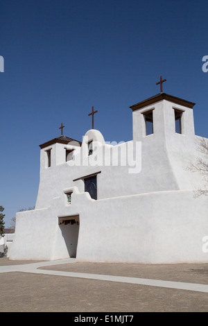 Saint Augustine Mission, erbaut im Jahre 1612, Isleta Pueblo, New Mexico, USA Stockfoto