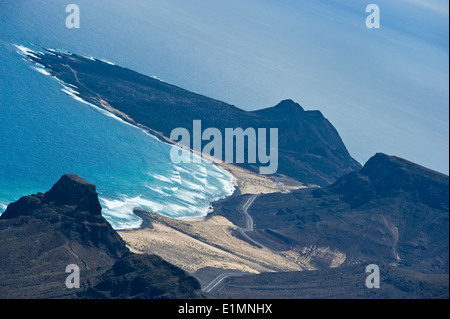 Der 750 m hohe Berg auf Sao Vicente Insel des kapverdischen Archipels. Stockfoto