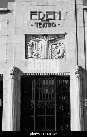 Fassade des Art Deco 1930 Eden Gebäude einer ehemaligen Theater und Kino jetzt ein Hotel Lissabon-Portugal-Westeuropa Stockfoto