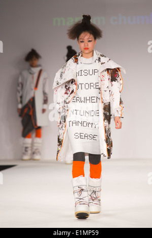 Student-Sammlungen vom Istituto Marangoni, Graduate Fashion Week GFW Stockfoto