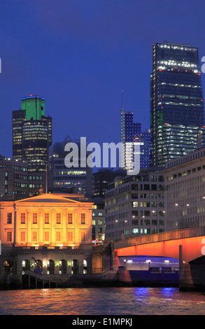 Großbritannien, England, London, Stadt, Skyline, Hochhäuser, Themse, Fischhändler Hall Stockfoto