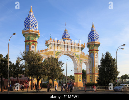 Spanien, Andalusien, Sevilla, Feria, Festival, Tor, Stockfoto