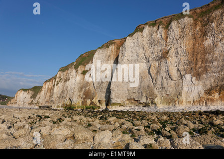 Klippen in Dieppe, Côte d ' d'Albatre, Haute-Normandie, Frankreich Stockfoto