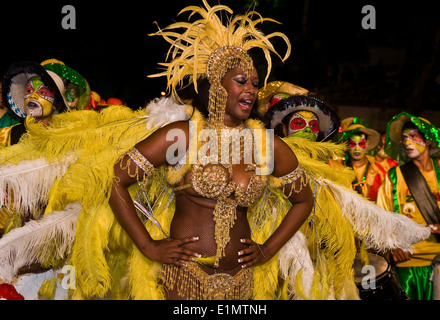 Tänzer-Teilnehmer am jährlichen nationalen Festival von Uruguay, gehalten in Montevideo Uruguay Stockfoto