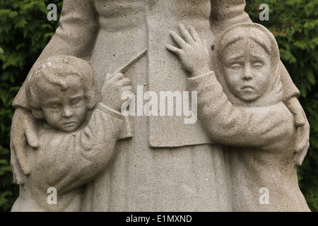 Denkmal für die gefallenen ukrainische Soldaten auf dem Ruprechtice Friedhof in Liberec, Nordböhmen, Tschechien. Stockfoto