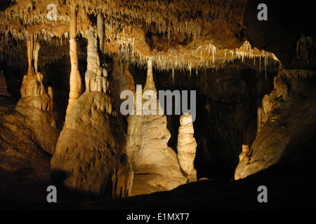 Balcarka Höhle im mährischen Karst (Moravsky Kras) Bereich in der Nähe von Brünn, Tschechische Republik. Stockfoto