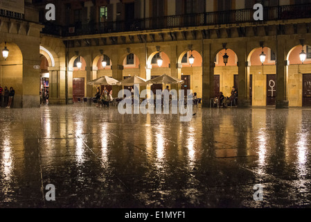 Plaza De La Constitución, San Sebastian Stockfoto