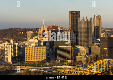 City of Pittsburgh Pennsylvania Skyline.  Pittsburgh, Pennsylvania Stockfoto