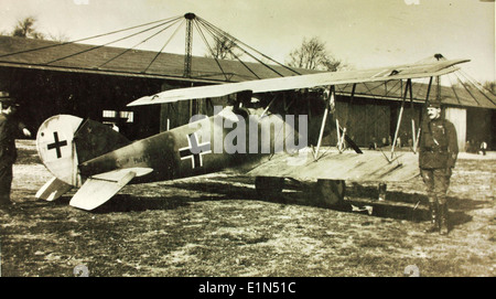 Die Pfalz D.. XII war ein deutsches zweiflügeliges Kampfflugzeug, das während des Ersten Weltkrieges eingesetzt wurde. Es war eine verbesserte Version des früheren D. III Modell und wurde in den letzten Phasen des Krieges eingesetzt. Stockfoto