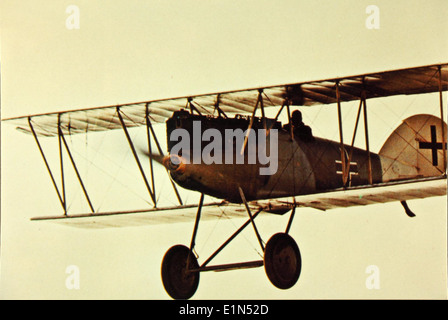 Die Pfalz D.. XII war ein deutsches Kampfflugzeug, das während des Ersten Weltkriegs eingesetzt wurde und für sein unverwechselbares Design und seine Kampffähigkeiten bekannt war, und eines der späteren Modelle der deutschen Luftstreitkräfte. Stockfoto