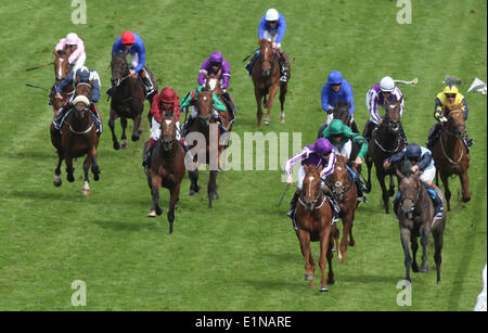 Epsom, UK. 7. Juni 2014. Australien unter Joseph O'Brien gewinnt die Investec Derby Derby tagsüber von Epsom Derby Festival 2014. Bildnachweis: Aktion Plus Sport/Alamy Live-Nachrichten Stockfoto