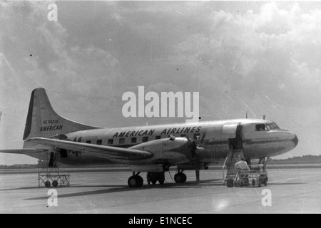 Convair 240, N94232, AAL, Akron-Canton OH, 1949 Stockfoto