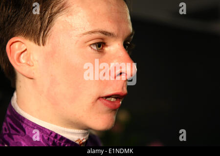 Epsom Downs, Surrey, UK. 7. Juni 2014. Joseph O'Brien - gewinnende Jockey von The Derby, Epsom Downs Credit: Motofoto/Alamy Live News Stockfoto