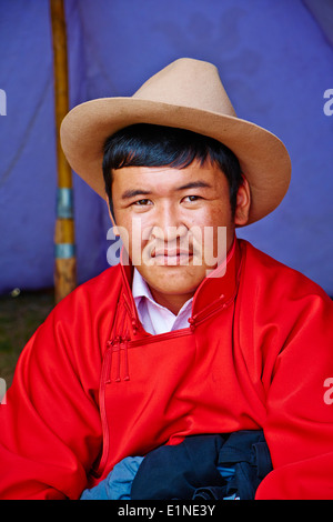 Mongolei, Ovorkhangai Provinz, Ondorshireet, Zuschauer beim Naadam festival Stockfoto