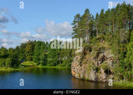 Nordischen Landschaft. Finnland, Lappland Stockfoto