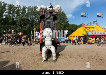 Glastonbury Festival 2013 die Unfairground Stockfoto