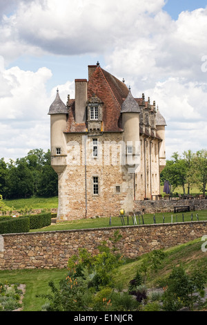 Château De La Borie, Limousin. Ein Treffpunkt für die Arbeit in den Bereichen Musik und Sound. Stockfoto