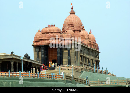 Vivekananda Rock-Denkmal in Kanyakumari Tamil Nadu, Indien Stockfoto