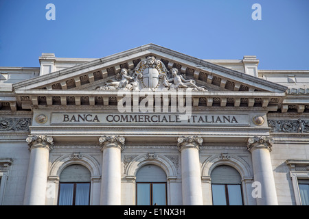 Banca Commerciale Italiana in Mailand Stockfoto