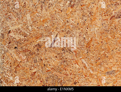 Recycling-komprimierte Holz Spanplatten. Nützlich für Designer als Hintergrund. Closeup. Stockfoto