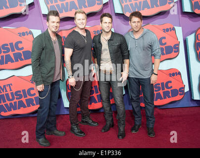 4. Juni 2014 - Nashville, Tennessee; USA - Musiker PARMALEE kommt auf dem roten Teppich bei den CMT Music Awards, die in der Bridgestone Arena stattfand. Copyright 2014 Jason Moore. Jason Moore/ZUMAPRESS.com/Alamy © Live-Nachrichten Stockfoto