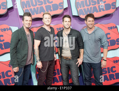 4. Juni 2014 - Nashville, Tennessee; USA - Musiker PARMALEE kommt auf dem roten Teppich bei den CMT Music Awards, die in der Bridgestone Arena stattfand. Copyright 2014 Jason Moore. Jason Moore/ZUMAPRESS.com/Alamy © Live-Nachrichten Stockfoto