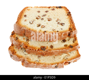 Pflaumenkuchen Isolat Stockfoto