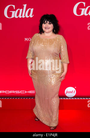 Hamburg, Deutschland. 7. Juni 2014. Sängerin Beth Ditto besucht den 20. Jahrestag der Zeitschrift Gala an Bord der MS Europa 2 in Hamburg, Deutschland, 7. Juni 2014. Foto: Georg Wendt/Dpa/Alamy Live News Stockfoto