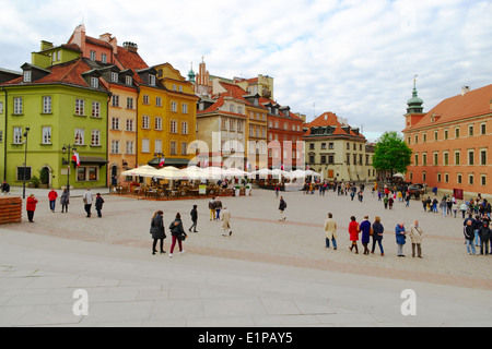 Royal-Schlossplatz in Warschau, Polen. Stockfoto