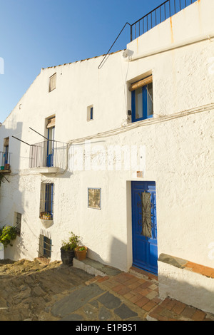 White House, typisch für den Mittelmeerraum. Costa Brava, Katalonien, Spanien Stockfoto