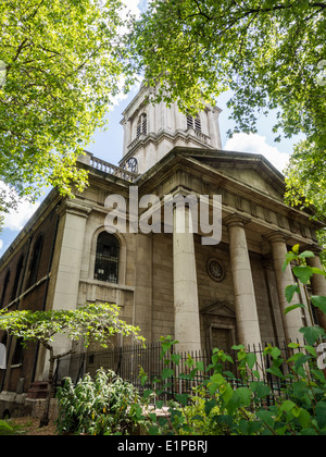 Kirche St. Leonards in Shoreditch, London. Stockfoto