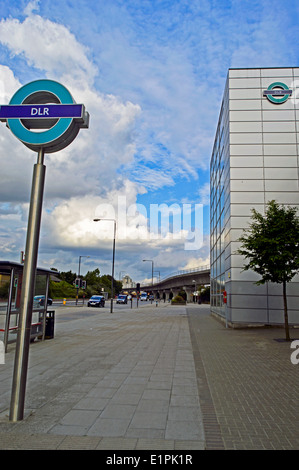 West Silvertown DLR Station, London Borough of Newham, London, England, United Kingdom Stockfoto