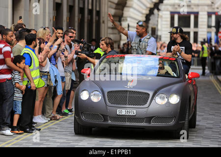 London, UK. 8. Juni 2014. Xzibit abgebildet auf den Gumball Rally London 2014 Kredit: Oliver Dixon/Alamy Live News Stockfoto