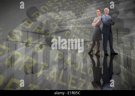 Zusammengesetztes Bild von Ernst team Stockfoto