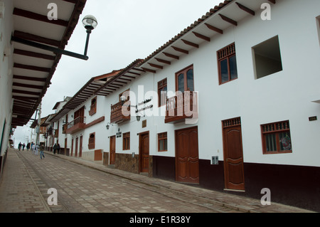 Traditionellen kolonialen Gebäuden in Chachapoyas im Amazonas Peru Stockfoto