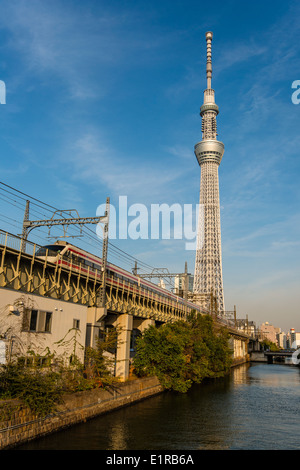 Tokyo Skytree Turm, Bezirk Sumida, Tokio, Japan Stockfoto