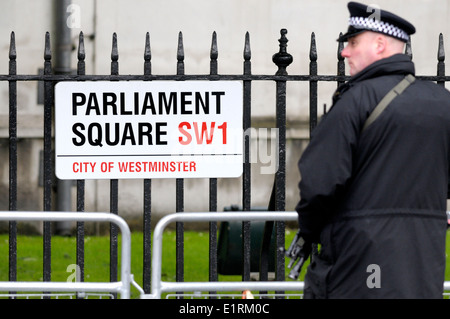 London, England, Vereinigtes Königreich. Zustand-Öffnung des Parlaments 4. Juni 2014 Stockfoto