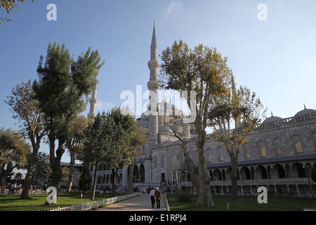 Sultan Ahmed Mosque, auch als die blaue Moschee in Istanbul, Türkei Stockfoto