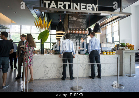 Tartinery in der dining Concourse am Hudson isst in Brookfield Place, das neu Re-Branding World Financial Center Stockfoto