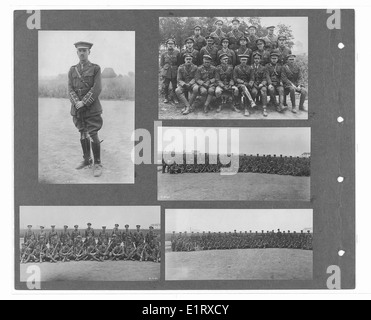 Ein historisches Foto des Canadian war Memorials Fund, auf dem Mitglieder verschiedener indischer Armeeregimenter, einschließlich der 15. Sikhs und 18. Lancers, während sie am Ersten Weltkrieg in Frankreich teilnahmen, dargestellt werden, wobei Soldaten hervorgehoben werden, die in Dispatches geehrt oder erwähnt wurden. Stockfoto
