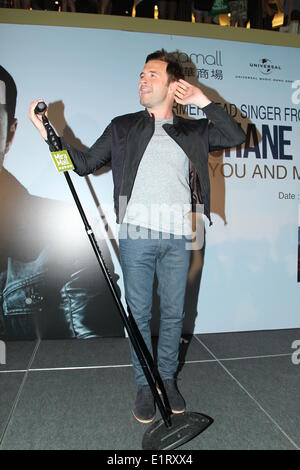 Hong Kong, China. 7. Juni 2014. Ehemaliger Sänger von Westlife Shane Filan fördert neues Album "You And Me" in Hongkong, China am Samstag, 7. Juni 2014. © TopPhoto/Alamy Live-Nachrichten Stockfoto