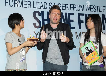 Hong Kong, China. 7. Juni 2014. Ehemaliger Sänger von Westlife Shane Filan fördert neues Album "You And Me" in Hongkong, China am Samstag, 7. Juni 2014. © TopPhoto/Alamy Live-Nachrichten Stockfoto