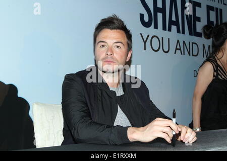 Hong Kong, China. 7. Juni 2014. Ehemaliger Sänger von Westlife Shane Filan fördert neues Album "You And Me" in Hongkong, China am Samstag, 7. Juni 2014. © TopPhoto/Alamy Live-Nachrichten Stockfoto