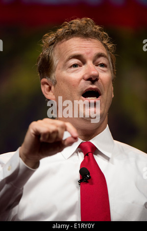 Vereinigte Staaten Senator von Kentucky Rand Paul spricht bei der Texas Republican Convention in Fort Worth, Texas, USA Stockfoto