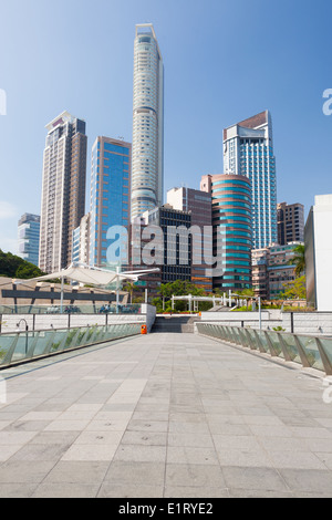 Hohe Gebäude in Hong kong Stockfoto