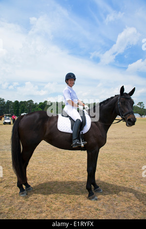 Teilnehmer bei der ' in den Sandhills "Dressurprüfung, Pinehurst, NC. Stockfoto