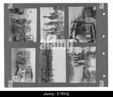 Dieses Bild stammt aus der Sammlung des Canadian war Memorials Fund und zeigt offizielle Kriegsfotos aus dem Ersten Weltkrieg. Es zeigt Militäreinheiten wie die 15. Sikhs und 58. Gewehre, wobei der Schwerpunkt auf Soldaten liegt, die für ihren Dienst während des Krieges geehrt wurden. Das Foto erinnert an ihre Tapferkeit und ihren Beitrag. Stockfoto